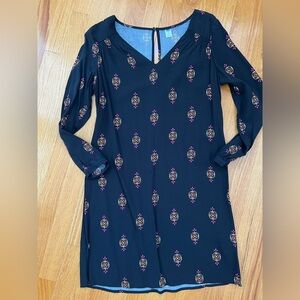 Old Navy Black Dress with Colorful Pattern